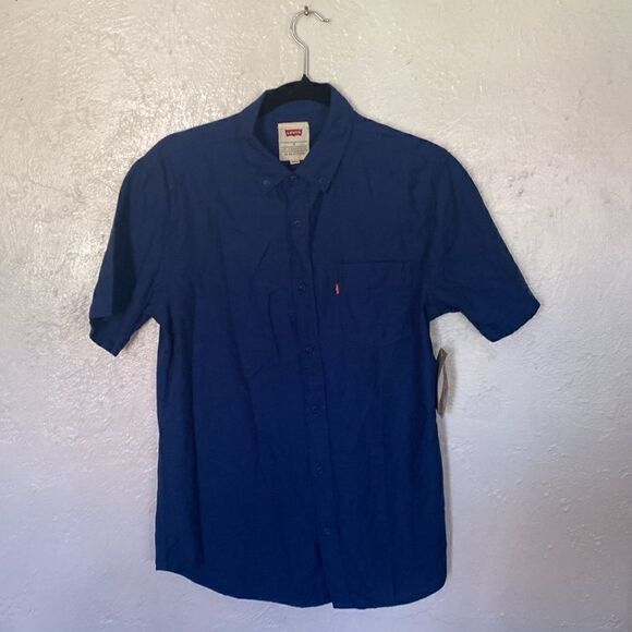 NWT Men’s Levi’s Button Down Shirt Blue Size Small - Picture 1 of 7